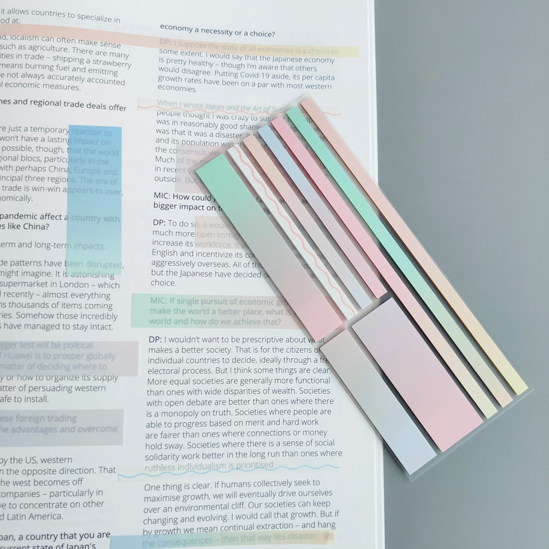 180 lehte läbipaistvad veekindlad kleepuvad märkmikud Märkmikud postitati kooli kirjatarvete kontoritarvete jaoks