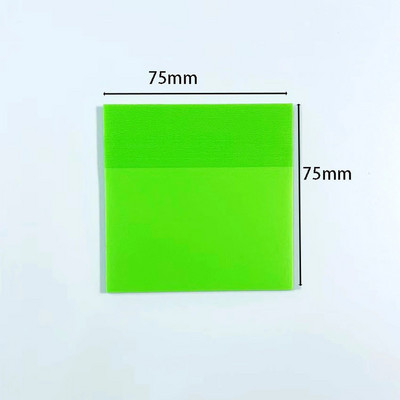 Värvilised läbipaistvad kleeppaberid 50 lehte Veekindlad Postitatud Läbipaistvad kleebised Mittekatvad isekleepuvad memopadjad