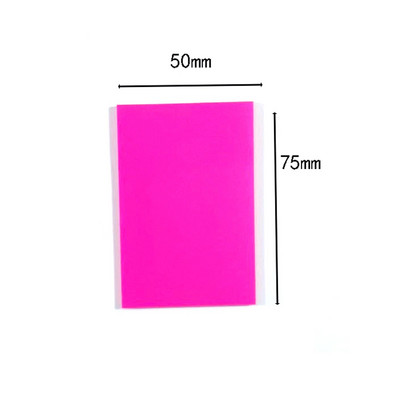 Värvilised läbipaistvad kleeppaberid 50 lehte Veekindlad Postitatud Läbipaistvad kleebised Mittekatvad isekleepuvad memopadjad