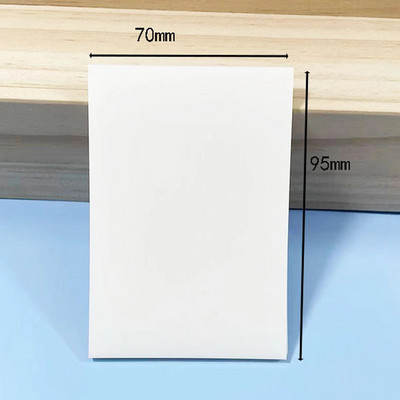 Värvilised läbipaistvad kleeppaberid 50 lehte Veekindlad Postitatud Läbipaistvad kleebised Mittekatvad isekleepuvad memopadjad