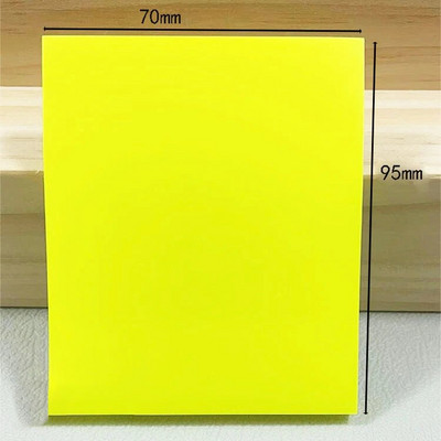 Värvilised läbipaistvad kleeppaberid 50 lehte Veekindlad Postitatud Läbipaistvad kleebised Mittekatvad isekleepuvad memopadjad