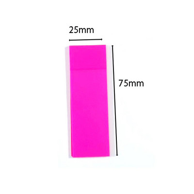 Värvilised läbipaistvad kleeppaberid 50 lehte Veekindlad Postitatud Läbipaistvad kleebised Mittekatvad isekleepuvad memopadjad