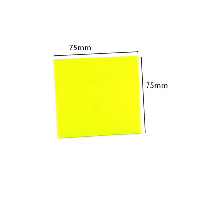 Värvilised läbipaistvad kleeppaberid 50 lehte Veekindlad Postitatud Läbipaistvad kleebised Mittekatvad isekleepuvad memopadjad