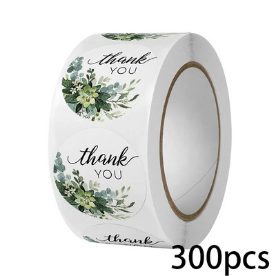 100-500 tk. 5 stiilis tänukleebis pitsatettidele Ümmargused lillelised mitmevärvilised etiketid kleebis Käsitsi valmistatud pakkumise kirjatarvete kleebis