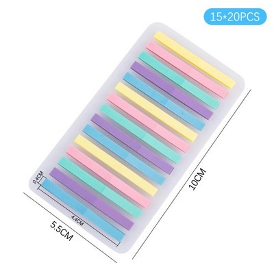 200/300 tk värvilised kleebised läbipaistvad fluorestseeruvad registrikaardid lipud kleebised kirjatarbed lastele kingitused kooli kontoritarbed