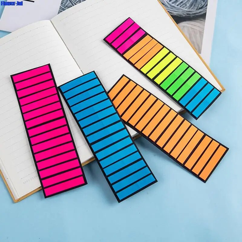 200/300 tk värvilised kleebised läbipaistvad fluorestseeruvad registrikaardid lipud kleebised kirjatarbed lastele kingitused kooli kontoritarbed