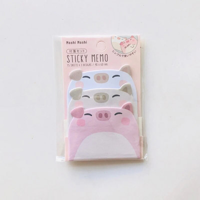 45 lehte/pakk Multikas kleepmärkmed Kawaii pingviin, sigade karu kass, memolehed Kleebised õpilaste kingitused kirjatarbed kooli kontoritarbed