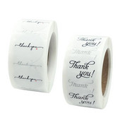 100-500 τμχ Λευκό στρογγυλό Ετικέτες Αυτοκόλλητο σφραγίδα Ετικέτες Αυτοκόλλητα χαρτικά για ταχυδρομικά προμήθειες Συσκευασίες δώρου Διακοσμητικά αυτοκόλλητα