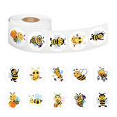 500 tk Multifilmi mesilaste kleebised Armsad kleebised DIY rulatelefoni külmik veekindel kätekonto preemia pitseerimise sildi kleebis