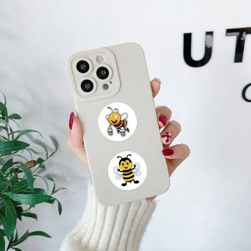 500 tk Multifilmi mesilaste kleebised Armsad kleebised DIY rulatelefoni külmik veekindel kätekonto preemia pitseerimise sildi kleebis