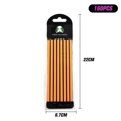 100/160/PCS Βοήθημα ανάγνωσης επισήμανσης αυτοκόλλητο Διαφανές φθορίζουσες καρτέλες ευρετηρίου Σημαίες Sticky Note Χαρτικά Σχολικά είδη γραφείου