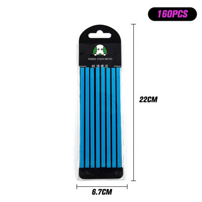 100/160/PCS Βοήθημα ανάγνωσης επισήμανσης αυτοκόλλητο Διαφανές φθορίζουσες καρτέλες ευρετηρίου Σημαίες Sticky Note Χαρτικά Σχολικά είδη γραφείου