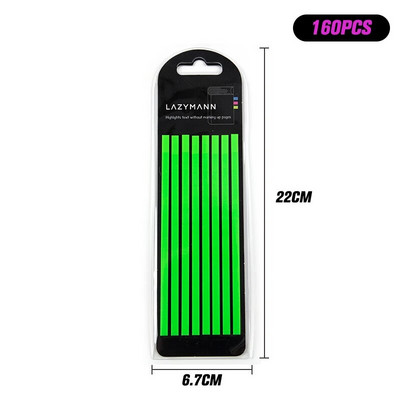 100/160/PCS Βοήθημα ανάγνωσης επισήμανσης αυτοκόλλητο Διαφανές φθορίζουσες καρτέλες ευρετηρίου Σημαίες Sticky Note Χαρτικά Σχολικά είδη γραφείου