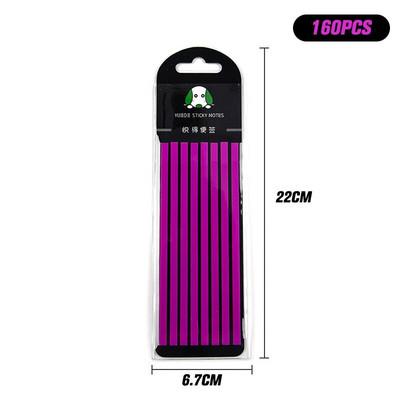 100/160/PCS Βοήθημα ανάγνωσης επισήμανσης αυτοκόλλητο Διαφανές φθορίζουσες καρτέλες ευρετηρίου Σημαίες Sticky Note Χαρτικά Σχολικά είδη γραφείου