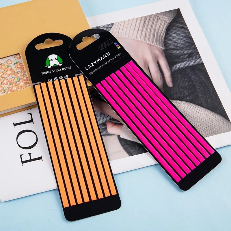 100/160/PCS Βοήθημα ανάγνωσης επισήμανσης αυτοκόλλητο Διαφανές φθορίζουσες καρτέλες ευρετηρίου Σημαίες Sticky Note Χαρτικά Σχολικά είδη γραφείου