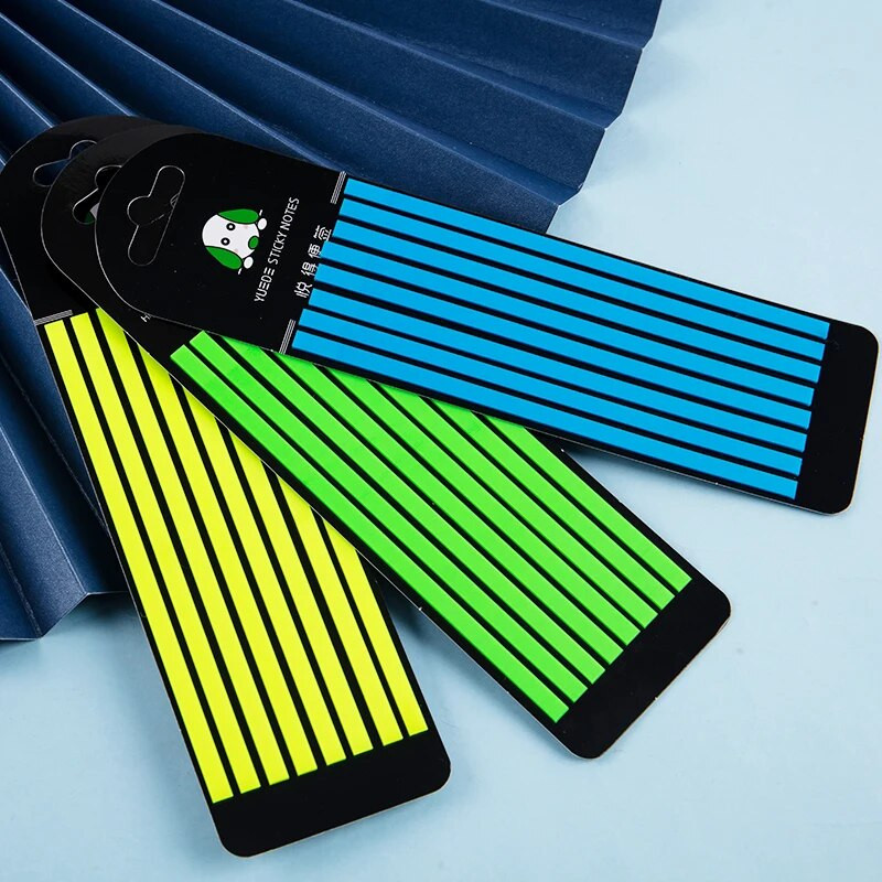 100/160/PCS Βοήθημα ανάγνωσης επισήμανσης αυτοκόλλητο Διαφανές φθορίζουσες καρτέλες ευρετηρίου Σημαίες Sticky Note Χαρτικά Σχολικά είδη γραφείου