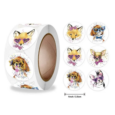 Armas kass, 100-500 tk Kleebised pitseerimissildid auhinnakleebis kooliõpetajale armsad loomad lastele kirjatarvete kleebis kingituseks kaunistus