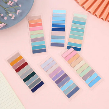 200 листа Morandi Transparent Fluorescent Index Tabs PET Arrow Flags Sticky Note for Page Marker Planner Stickers Office School
