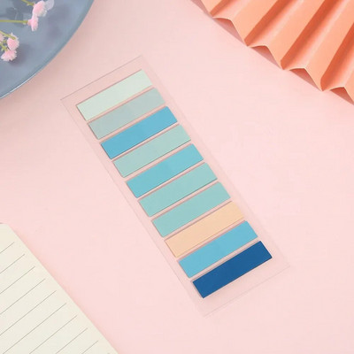 200 lehte Morandi läbipaistev luminofoorregistri vahekaardid PET noolelipud Kleepmärkus lehemarkeri plaanija kleebiste jaoks Kontorikool