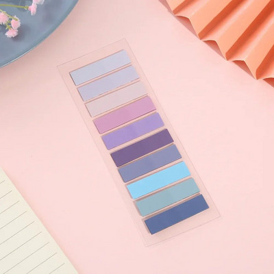 200 lehte Morandi läbipaistev luminofoorregistri vahekaardid PET noolelipud Kleepmärkus lehemarkeri plaanija kleebiste jaoks Kontorikool