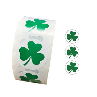 Püha Patricku päeva ristikkleebised Shamrock Seal Sildid Kleebised Kleebised Kingituskaunistuste ja Kirjatarvete Kleebis 100-500 tk