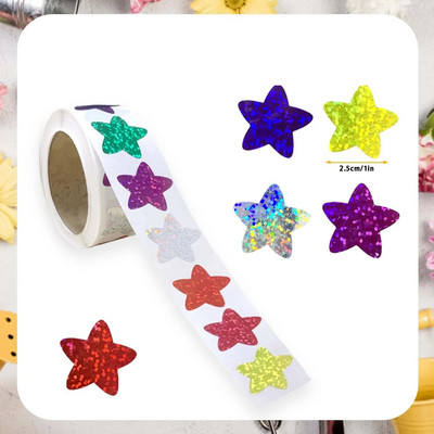 50-500 tk isekleepuvad tähekleebised preemiatabel dekoratiivsed mänguasjad kingitused kleebiste sildid 1 tolli