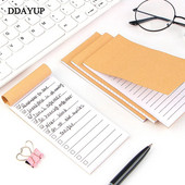 Kabatas kraftpapīra piezīmju bloks Notepad Kancelejas preces Scrapbooking Memo Piezīmes par uzdevumiem Saplīšanas kontrolsaraksta piezīmju bloks