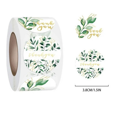 38 mm gėlės ačiū Lipdukai Popierinės etiketės Atlygis Scrapbooking Lipdukai Vestuvių vakarėlio dekoras Vokų antspaudai Lipdukai Kanceliarinės prekės