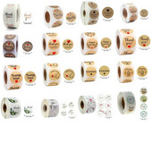 Auhinnakleebised Kooliõpetaja Lapsed armastavad kleebis Aitäh roosa ümmargune Sildid Käsitsi valmistatud etikett küpsetuskaunistuseks 50tk