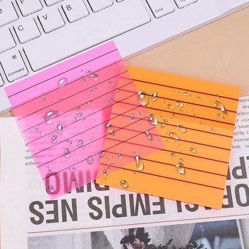 Δημιουργική επένδυση με διαφανή αυτοκόλλητα σημειωματάρια με φθορισμό Δημοσιεύτηκε αδιάβροχο πολύχρωμο αυτοκόλλητο σημειώσεις Σχολική γραφική ύλη