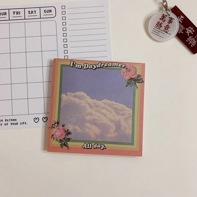 50 Sheets Ins Kuum Ameerika retrostiilis armas karu Mini Kaasaskantav Märkmik Päevik Harjutusraamat Papelaria kooli kontoritarbed