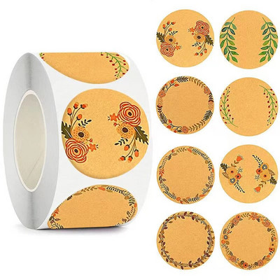 500 tk jõupaberist etiketid kleebised tühjad kirjutatavad pitseerimissildid kinkedekoori purki toidu klassifikatsiooni märgis kirjatarvete kleebised