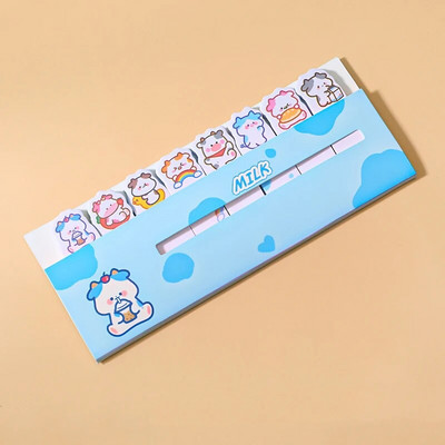 120 φύλλα Kawaii Stationery Cute Cartoon Animals Marker Σημειωματάριο Σημαίες Σημαίες Ευρετήριο Καρτέλα Αυτοκόλλητα αυτοκόλλητα ετικέτας