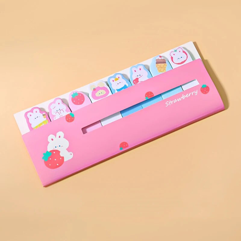120 φύλλα Kawaii Stationery Cute Cartoon Animals Marker Σημειωματάριο Σημαίες Σημαίες Ευρετήριο Καρτέλα Αυτοκόλλητα αυτοκόλλητα ετικέτας