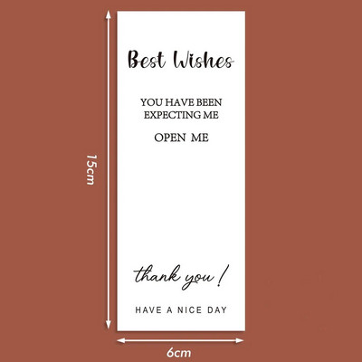 50 τμχ/ρολό Ευχαριστώ Αυτοκόλλητα Μικρές επιχειρήσεις Εμπορεύματα Συσκευασία Διακόσμηση Αυτοκόλλητα σφράγισης Προσωποποιημένη ετικέτα συσκευασίας