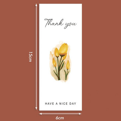 50 τμχ/ρολό Ευχαριστώ Αυτοκόλλητα Μικρές επιχειρήσεις Εμπορεύματα Συσκευασία Διακόσμηση Αυτοκόλλητα σφράγισης Προσωποποιημένη ετικέτα συσκευασίας