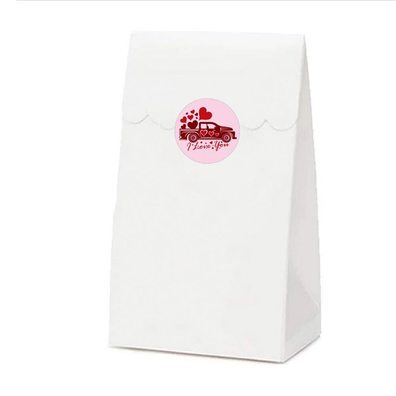 50-500 kom Naljepnice Sretno Valentinovo Poklon Pečat Naljepnica Papirnate naljepnice Pakiranje za vjenčanje Potrepštine Dekoracija DIY Rukotvorine