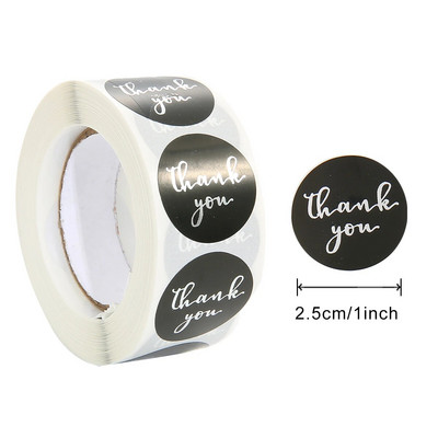 2,5 cm 500 tk kleebised rull-kingitus väljalõigete albumi sulgemiskleebised tänukirja kujundus sünnipäeva-pulmakingi kaunistuse sildid