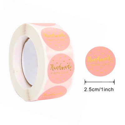 2,5 cm 500 tk kleebised rull-kingitus väljalõigete albumi sulgemiskleebised tänukirja kujundus sünnipäeva-pulmakingi kaunistuse sildid