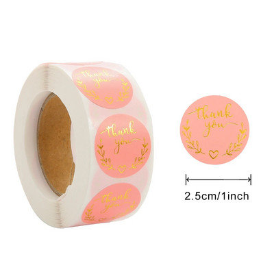 2,5 cm 500 tk kleebised rull-kingitus väljalõigete albumi sulgemiskleebised tänukirja kujundus sünnipäeva-pulmakingi kaunistuse sildid