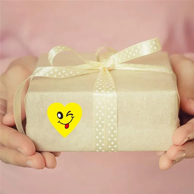 1,5-inčni Crtić Nasmiješeno lice Lijepljenje Rođendan Vjenčanje Festival Dekor Poklon Pečaćenje Naljepnica Kuverta Pozivnica Naljepnica Naljepnica