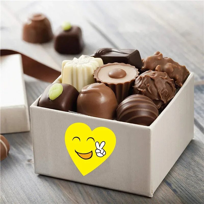 1,5-inčni Crtić Nasmiješeno lice Lijepljenje Rođendan Vjenčanje Festival Dekor Poklon Pečaćenje Naljepnica Kuverta Pozivnica Naljepnica Naljepnica