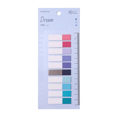 200 lehte Kleepuvad märkmed joonlauaga registrivahelehtede jaoks Lehekülje markerid Tegevusloendi planeerijad postitasid Kooli kontoritarbed