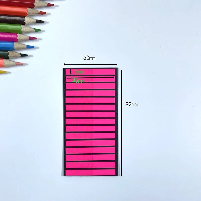 300 komada ljepljivih bilješki s indeksom boja Ultra-fine naljepnice s indeksnim naljepnicama PET marker za ljepljive bilješke umjesto prozirnih naljepnica