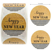 1,5-tolline ümmargune head uut aastat kleebis Kodupeo kaunistuse pitsat kleebis uusaasta kingitus kleebis kirjatarvete ümbrik küpsetussilt