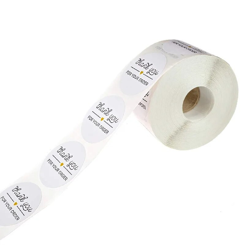 1 ίντσας στρογγυλό μαύρο "ΕΥΧΑΡΙΣΤΩ ΓΙΑ ΤΗΝ ΠΑΡΑΓΓΕΛΙΑ ΣΑΣ" Αυτοκόλλητα σφραγίδα ετικέτες 50 τμχ αυτοκόλλητα scrapbooking για συσκευασία χαρτικά αυτοκόλλητο
