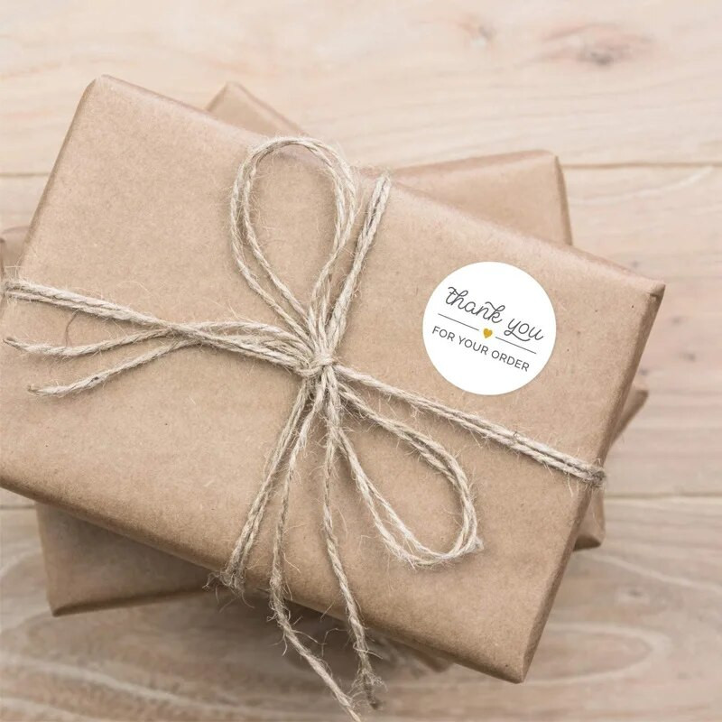 1 ίντσας στρογγυλό μαύρο "ΕΥΧΑΡΙΣΤΩ ΓΙΑ ΤΗΝ ΠΑΡΑΓΓΕΛΙΑ ΣΑΣ" Αυτοκόλλητα σφραγίδα ετικέτες 50 τμχ αυτοκόλλητα scrapbooking για συσκευασία χαρτικά αυτοκόλλητο