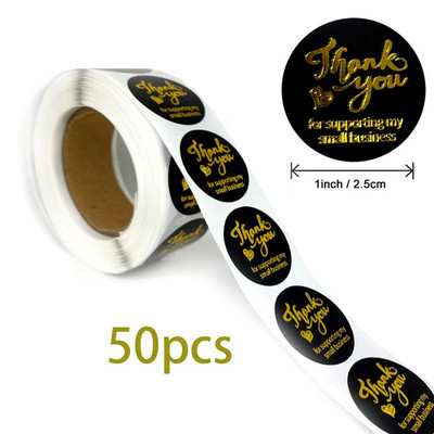 50/500 tk Ümmargune kullamispulbriga suletud kleebis Kingipood Pühadepeokaunistuste silt Väljalõigete raamatu kirjatarvete kleebis