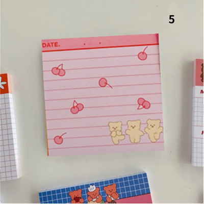 50 lehte karu kleepuvad märkmed armas memoleht Märkmik Kontor Jäta sõnum Kontor Koolitarbed Kirjatarbed