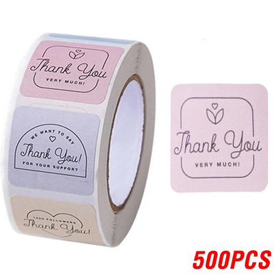 100-500 tk Täname kleebis ümmargune väljalõigete albumi ümbriku pitser Väljalõigete albumi kleebiste festival Sünnipäevapeo kingituste kaunistuste sildid